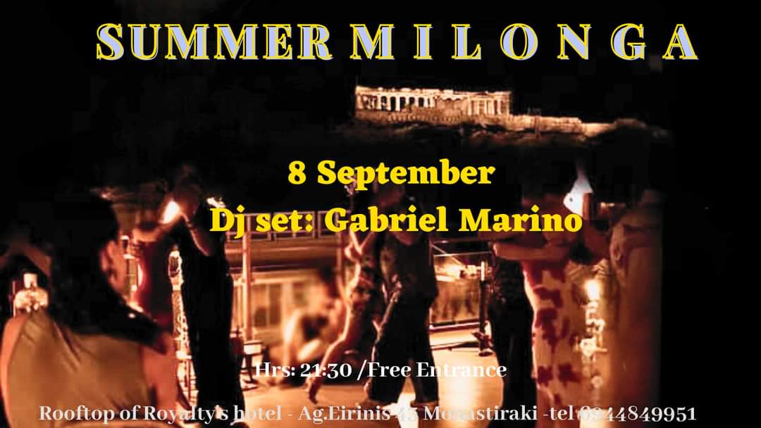 Summer milonga - Balcón de tango - DJ set: Gabriel Marino