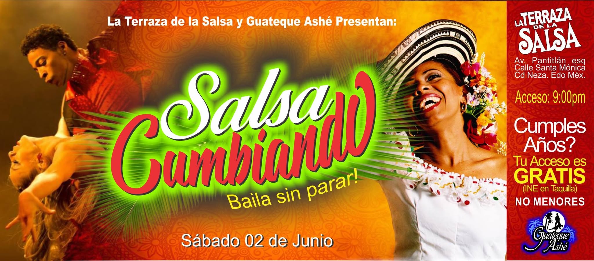 SalsaCumbiando 02 JUN La Terraza de la Salsa - Guateque Ashé