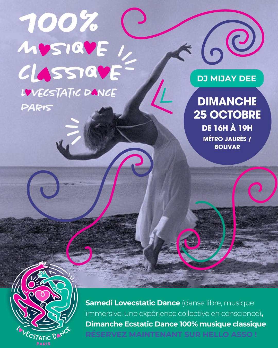 🌟 Ecstatic Dance Paris Vague 100 % Musique Classique avec Mijay Dee