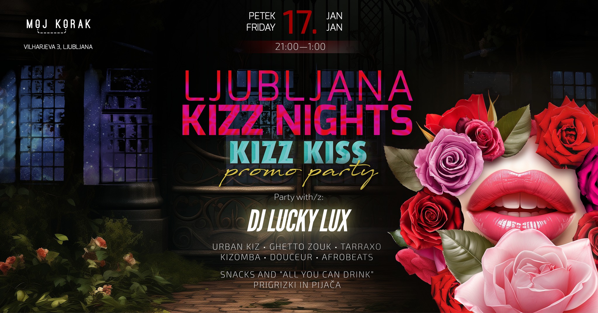 Ljubljana KIZZ Nights - KIZZ KISS promo 17.01.2025
