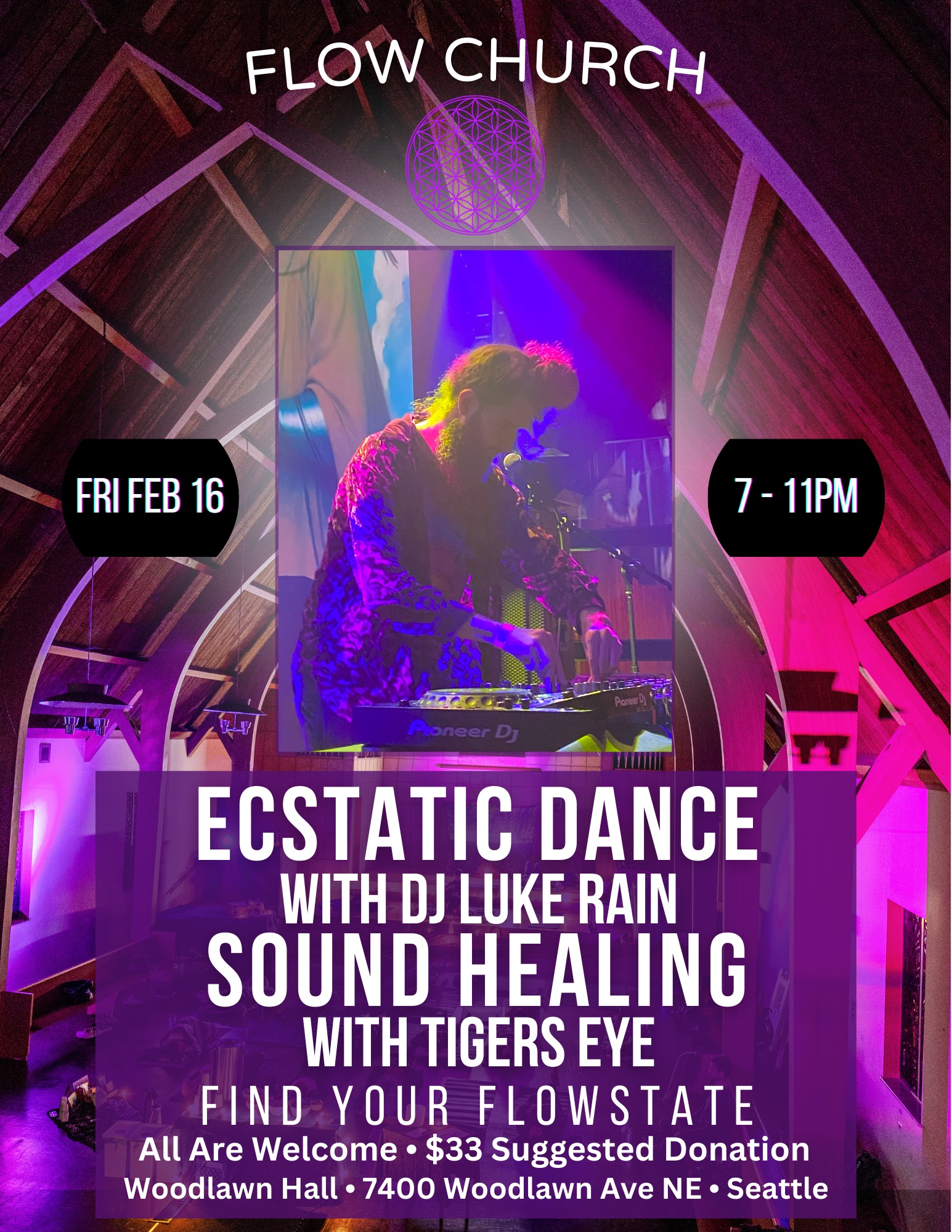 Ecstatic Dance w Luke Rain - Flow Church