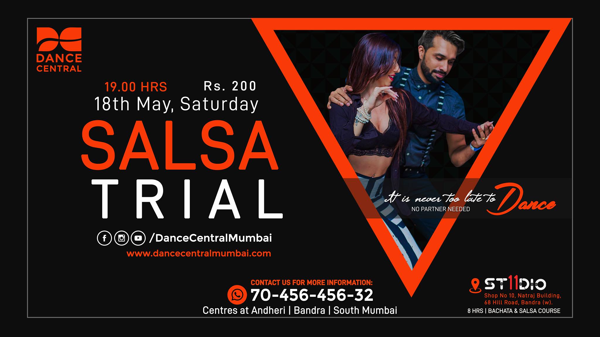Bandra - Basic Salsa Trial Demo Class by Dance Central