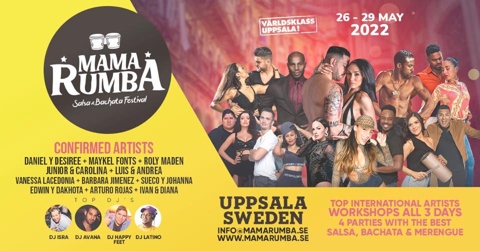 Uppsala Mama Rumba Festival 2022, 26 - 29 May!