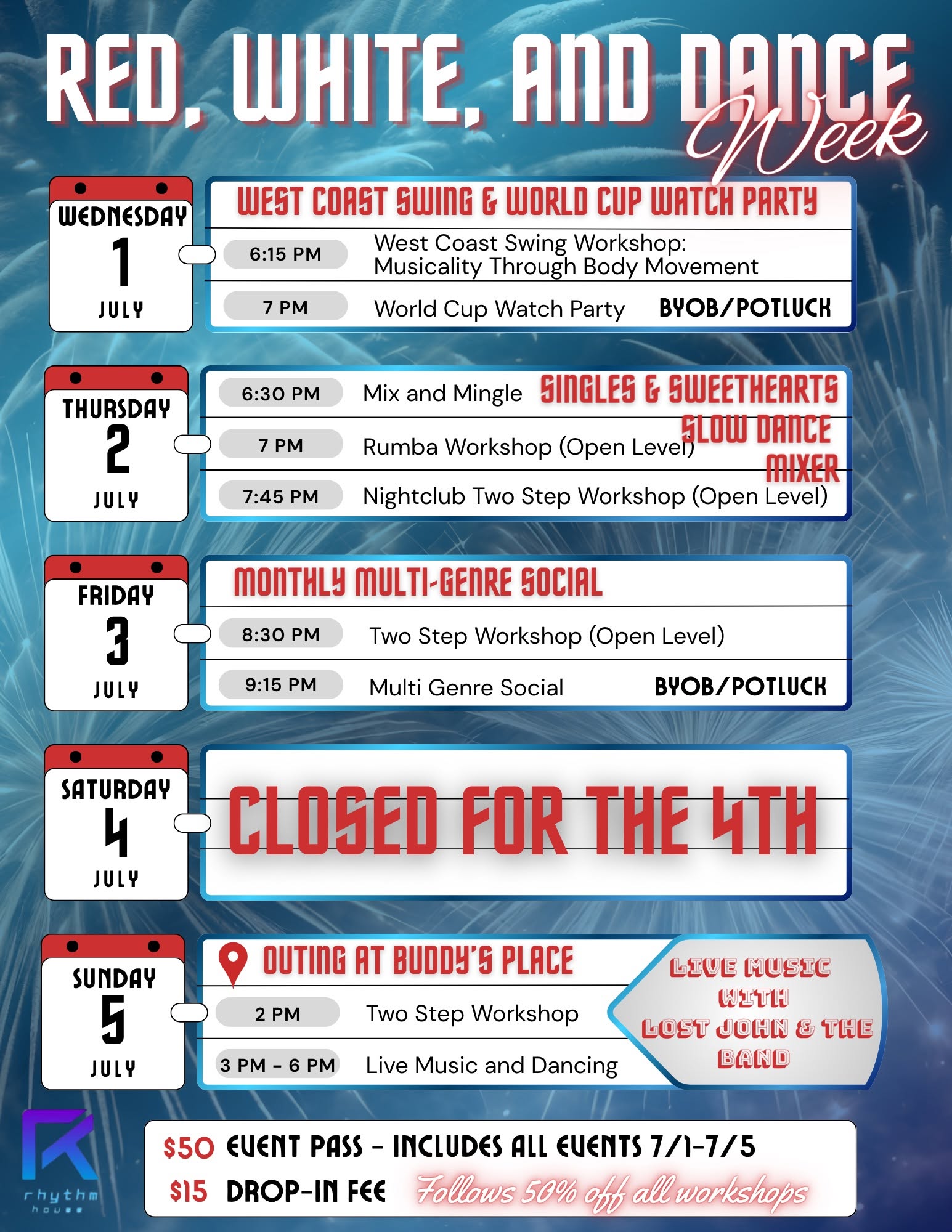 Red, White & Dance week!