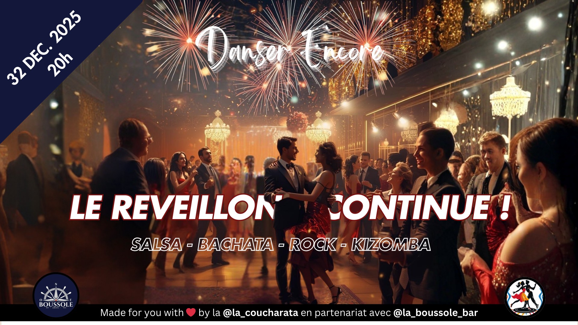 SOIRÉE DU 32 DÉCEMBRE AU BAR LA BOUSSOLE