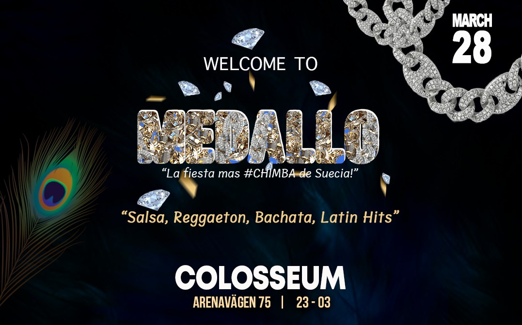 MEDALLO i Sthlm 28 mars Colosseum
