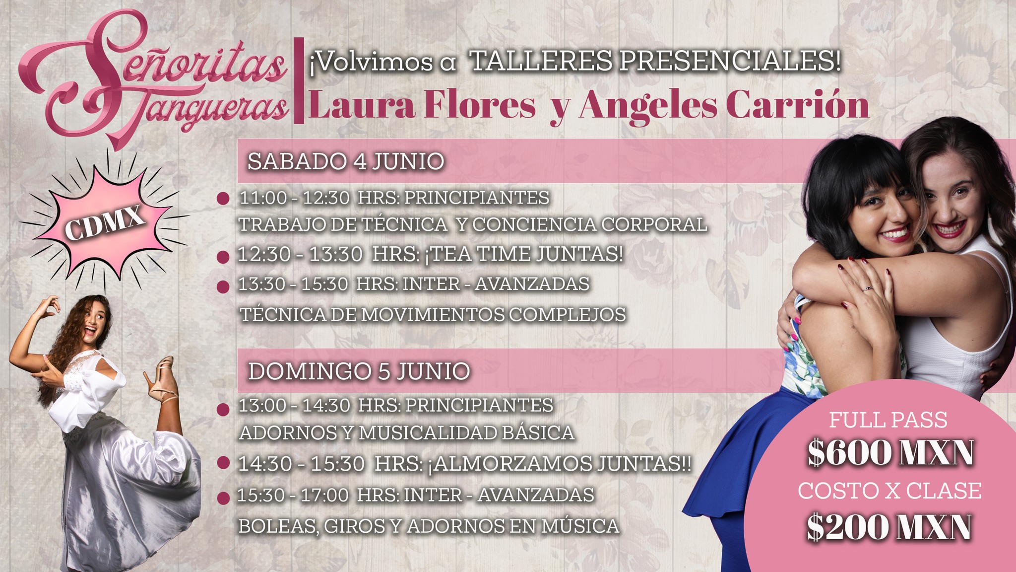 Señoritas Tangueras Presencial en CDMX