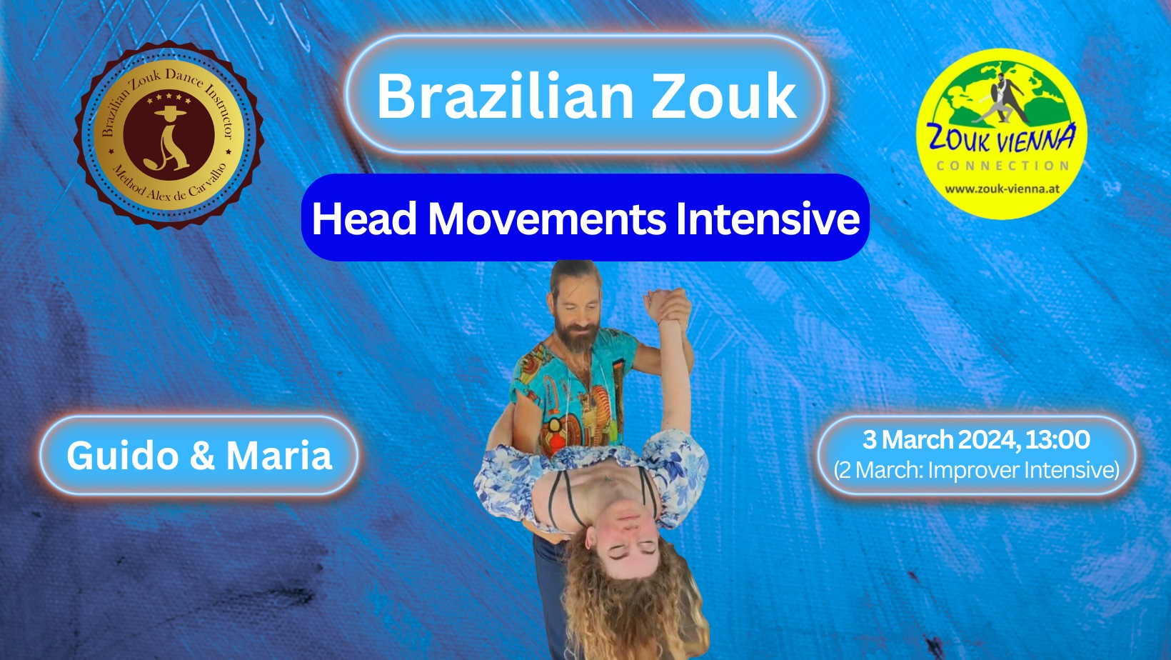 Brazilian Zouk Head Movements Intensive Day - Level 3 3 March 2024