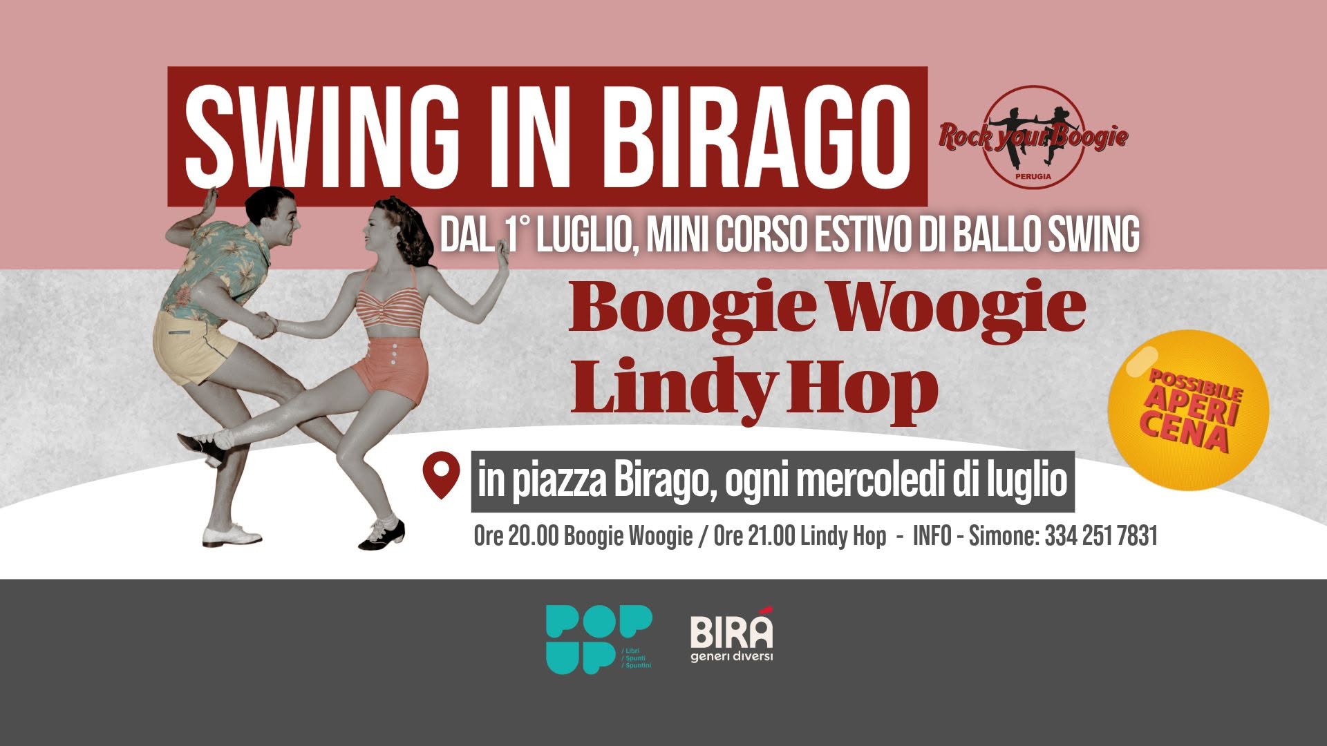 Corsi di ballo swing - Piazza Birago Edition