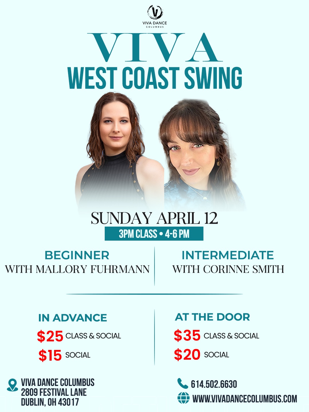 Viva West Coast Swing Party with Corinne and Mallory