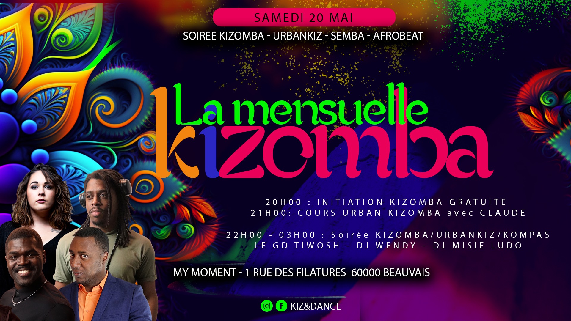 La Mensuelle Kiz&Dance - 20 Mai 2023