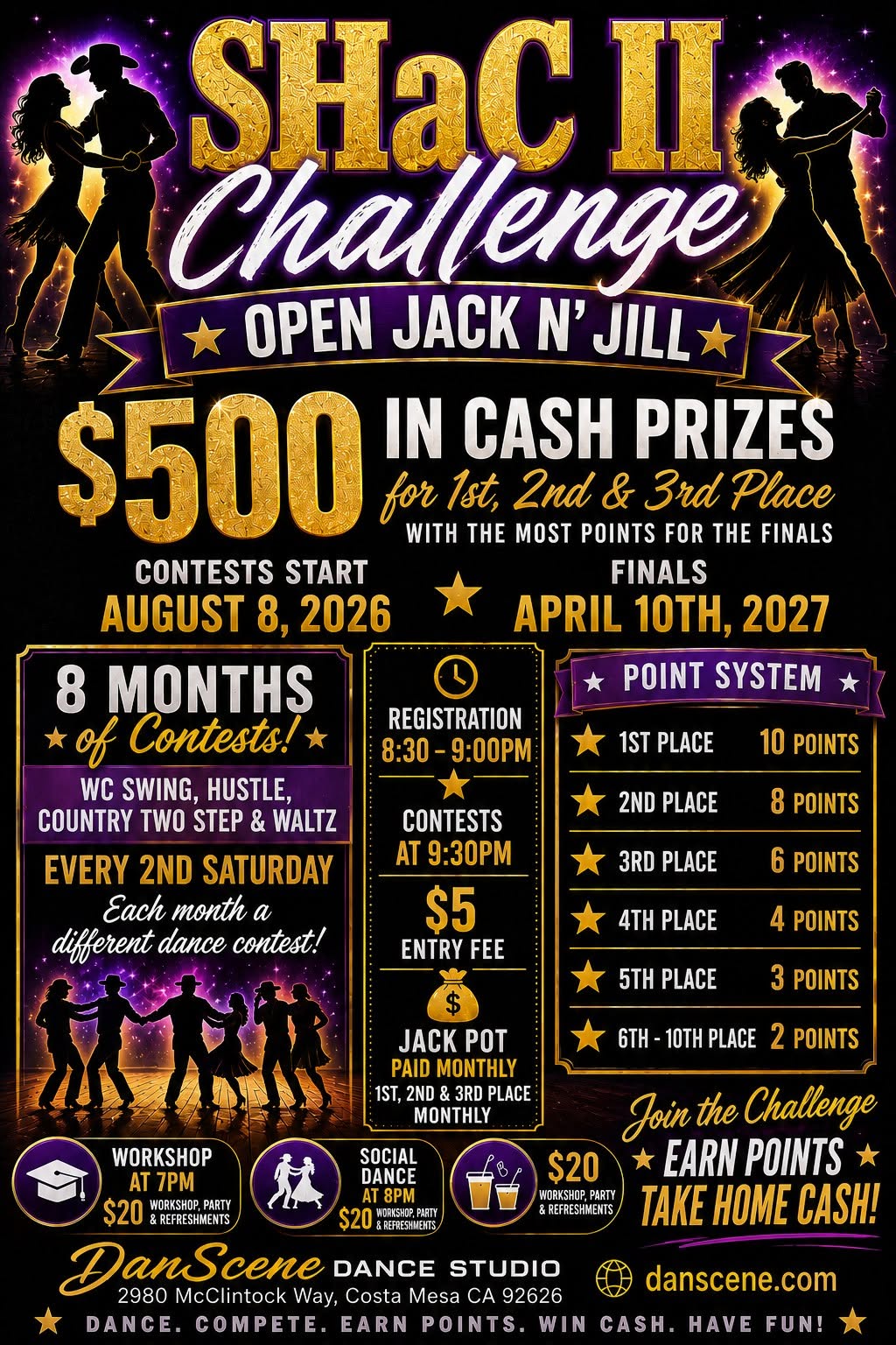 SHaC Challenge - Open Jack N' Jill - $500 in Cash Prizes