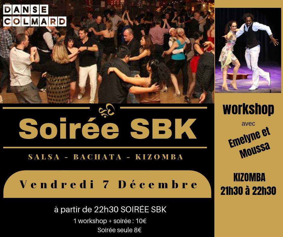 Soirée SBK : Salsa Bachata Kizomba avec Emelyne et Moussa