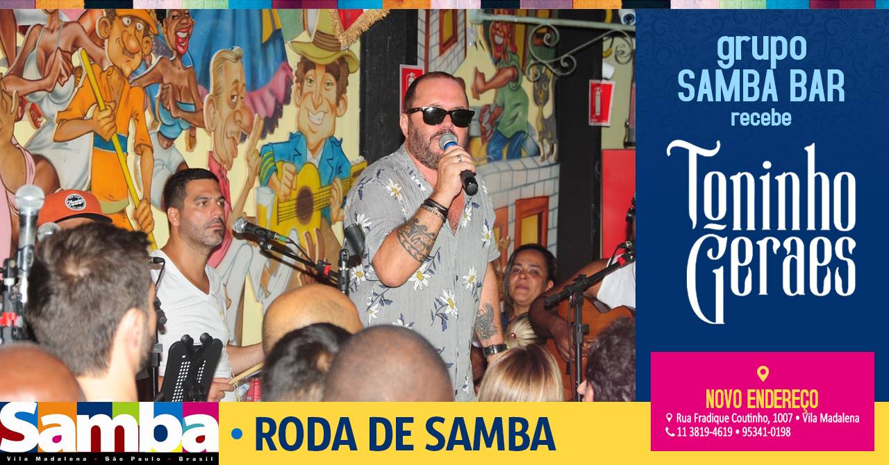 12-Jul (sex.) • Roda de Samba com Toninho Geraes