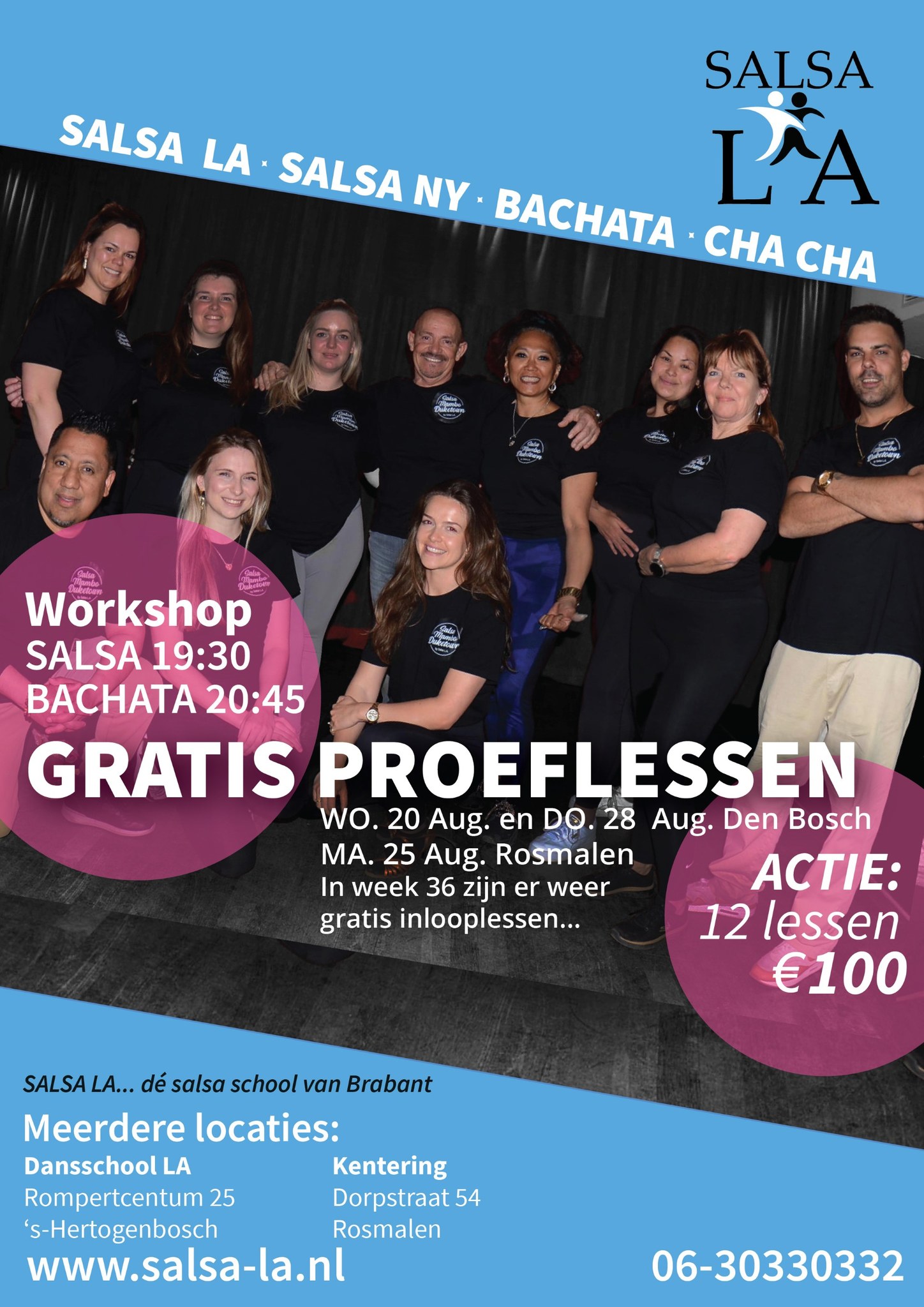 Gratis proeflessen Salsa & Bachata Den Bosch & Rosmalen