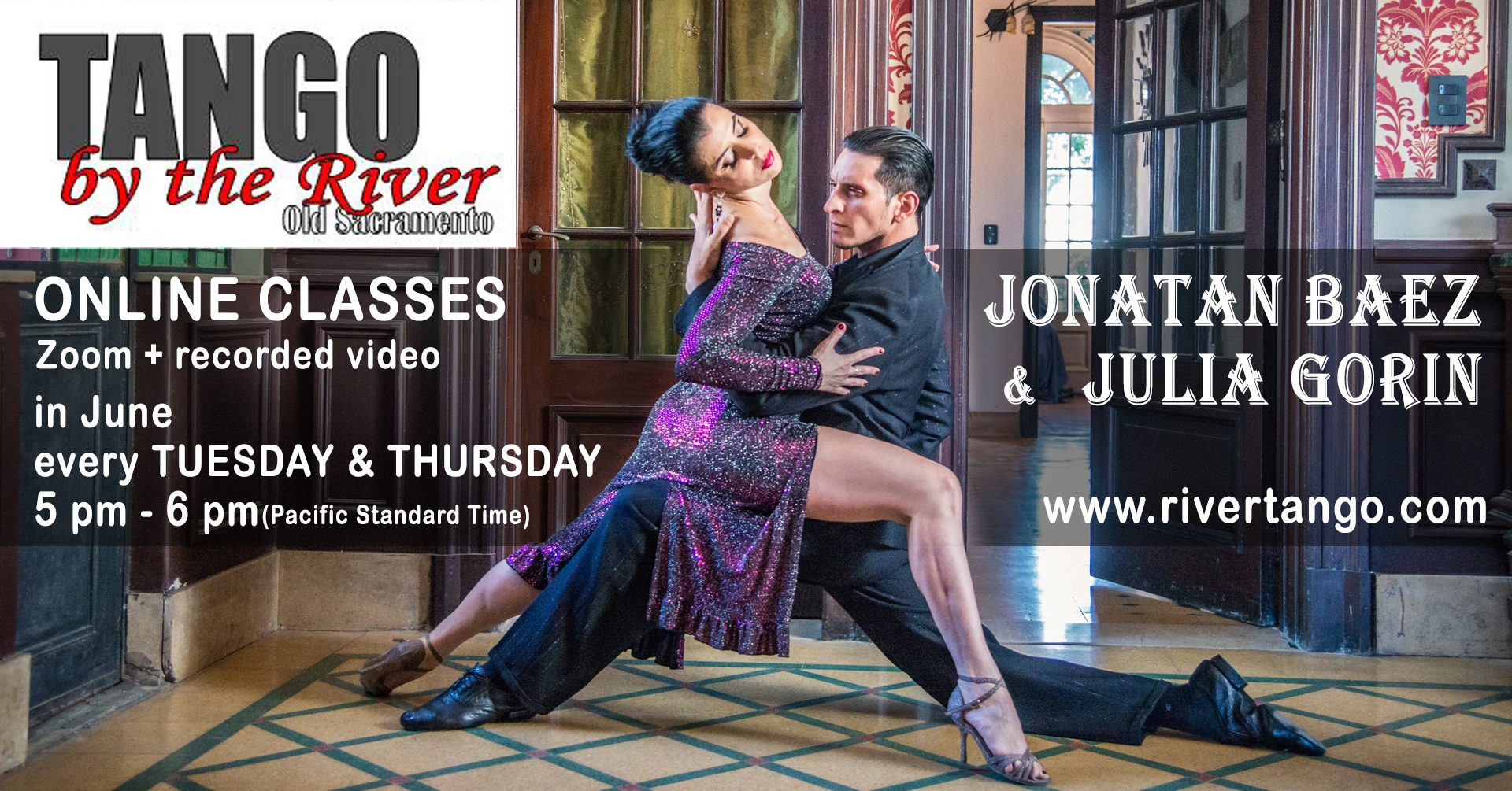 Online Classes with Julia Gorin & Jonatan Baez @TangoByTheRiver