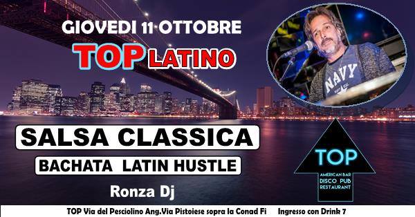Giovedì 11 ottobre TopLatino con Ronza dj