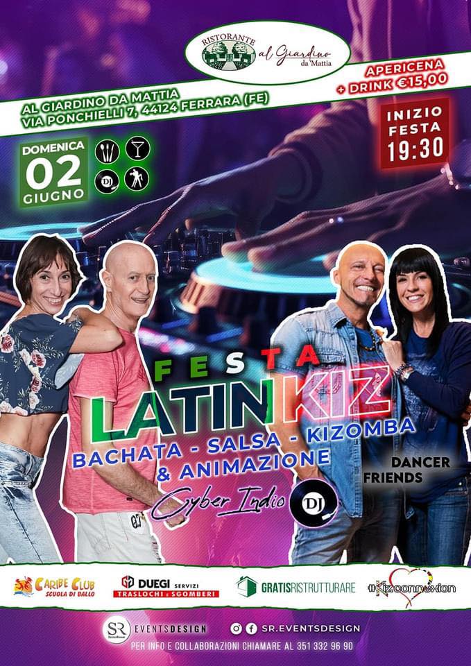 APERICENA LATINKIZ, BACHATA, SALSA, KIZOMBA & ANIMAZIONE by Cyber Indio DJ