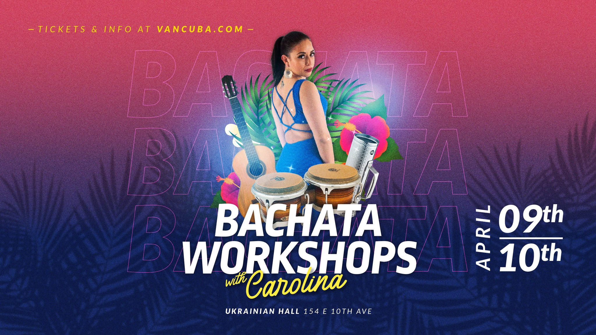 Bachata Workshops with CAROLINA BUSTAMANTE!