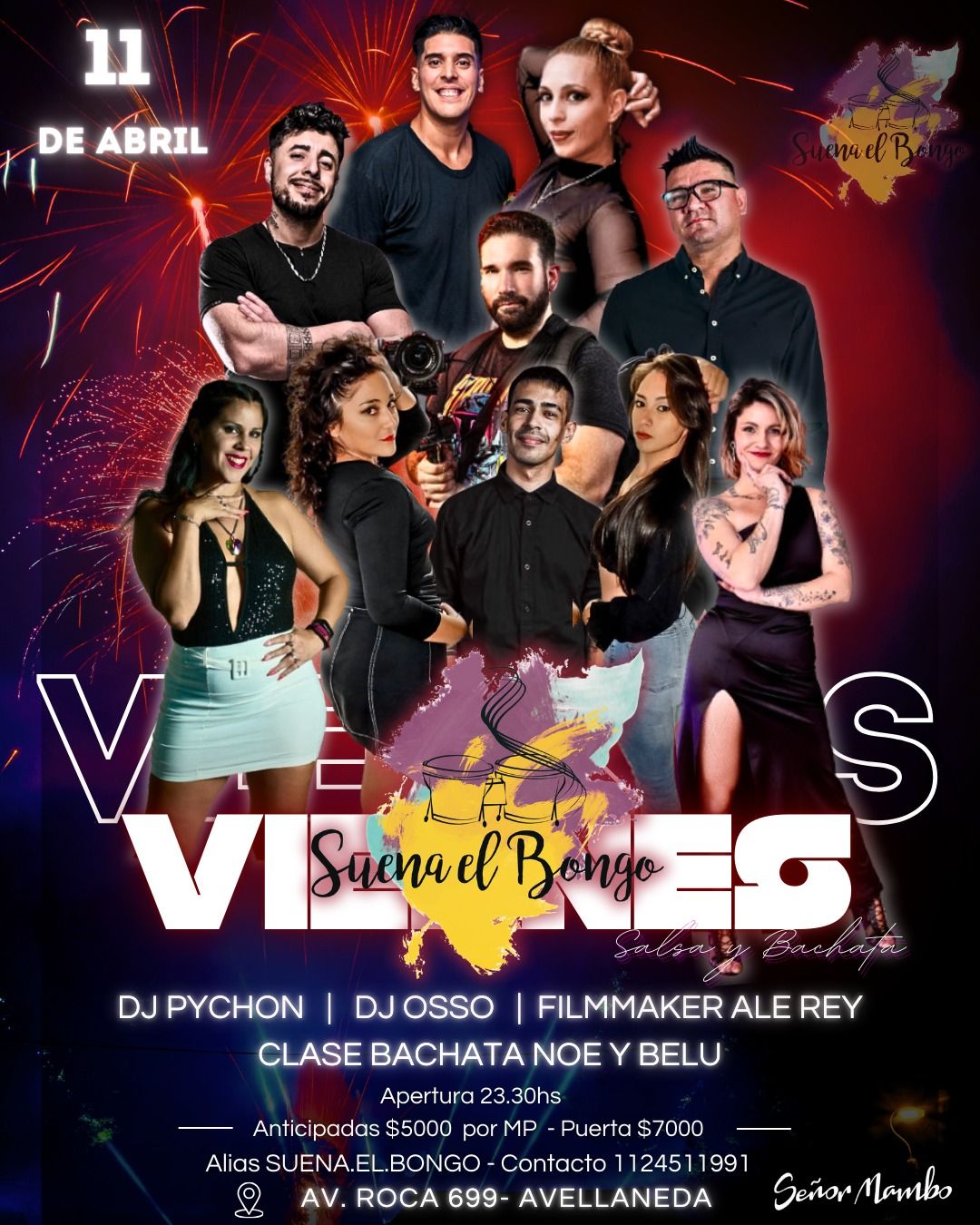 🥳Noche de Suena (Viernes 11 de Abril)