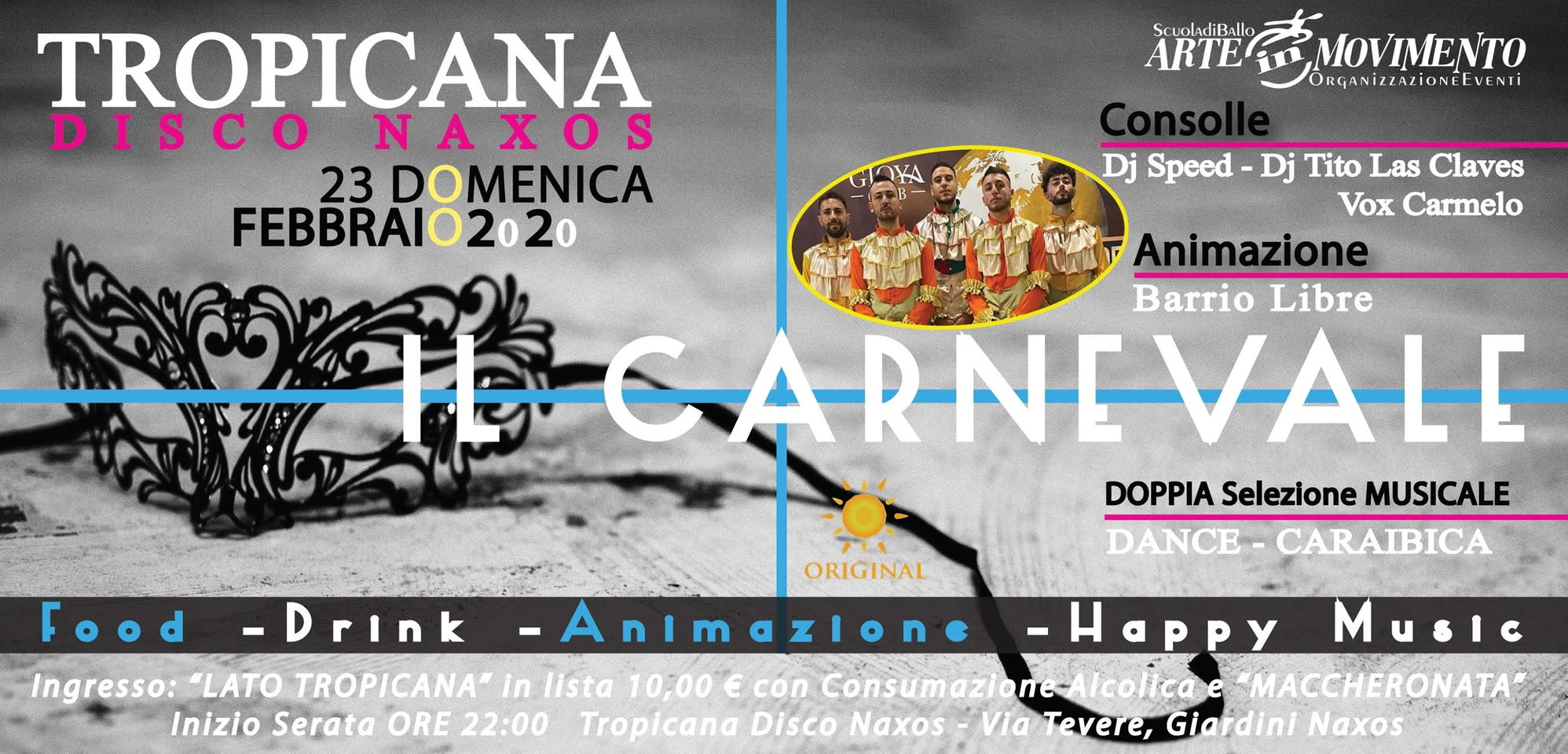 Il Carnevale 2020 al Tropicana Caraibico Dance