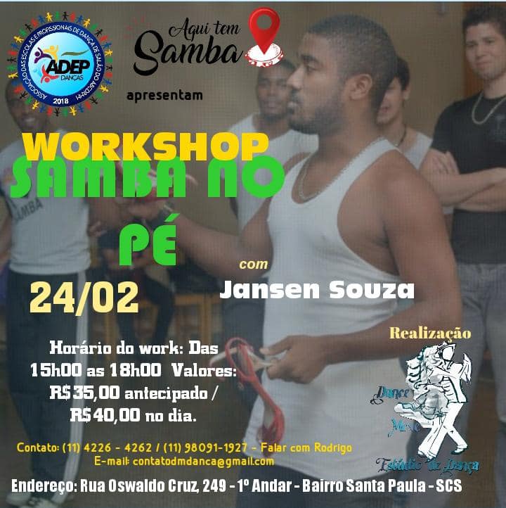 Workshop de Samba no Pé com Jansen Souza!