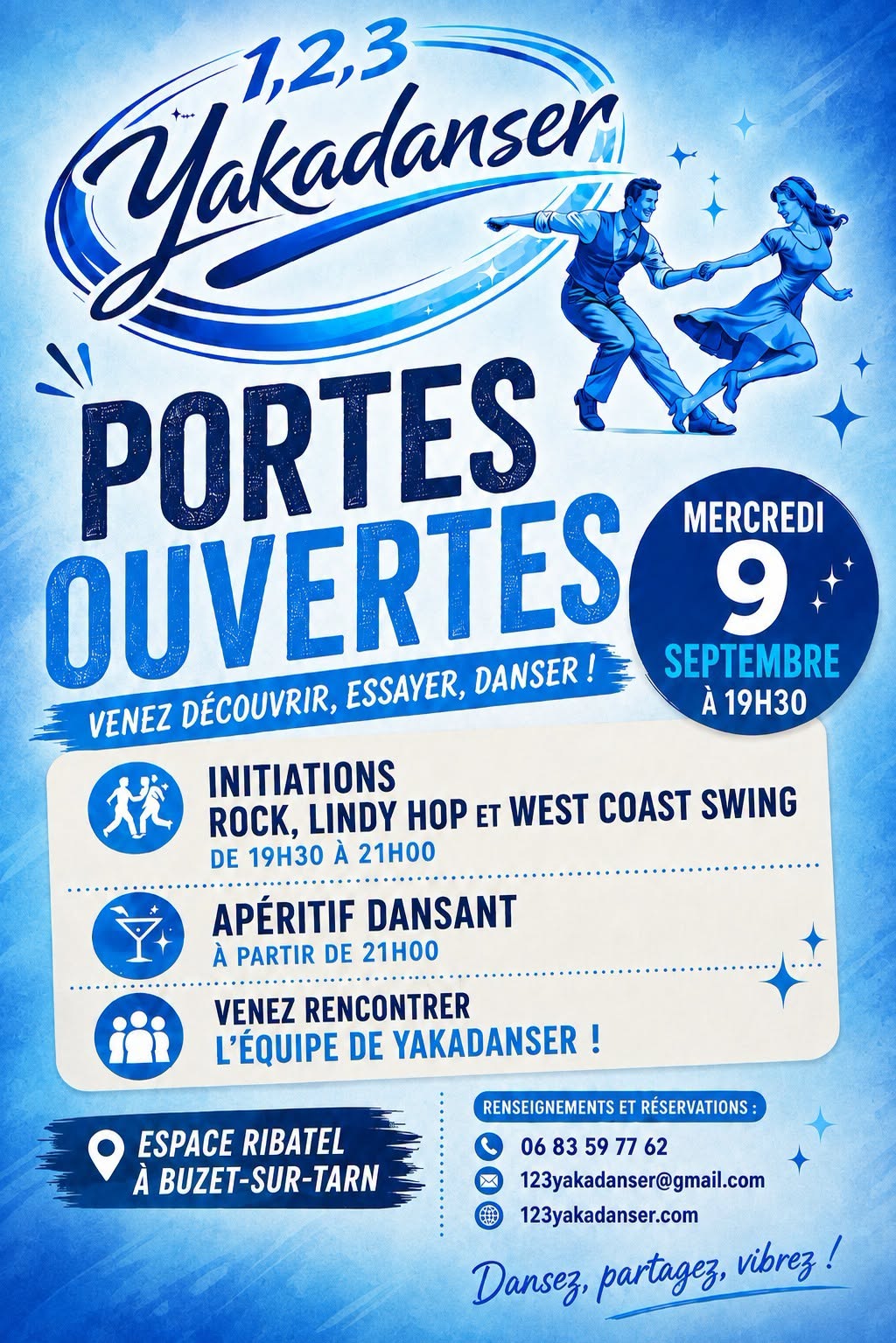 Portes ouvertes 123 Yakadanser Buzet-sur-Tarn