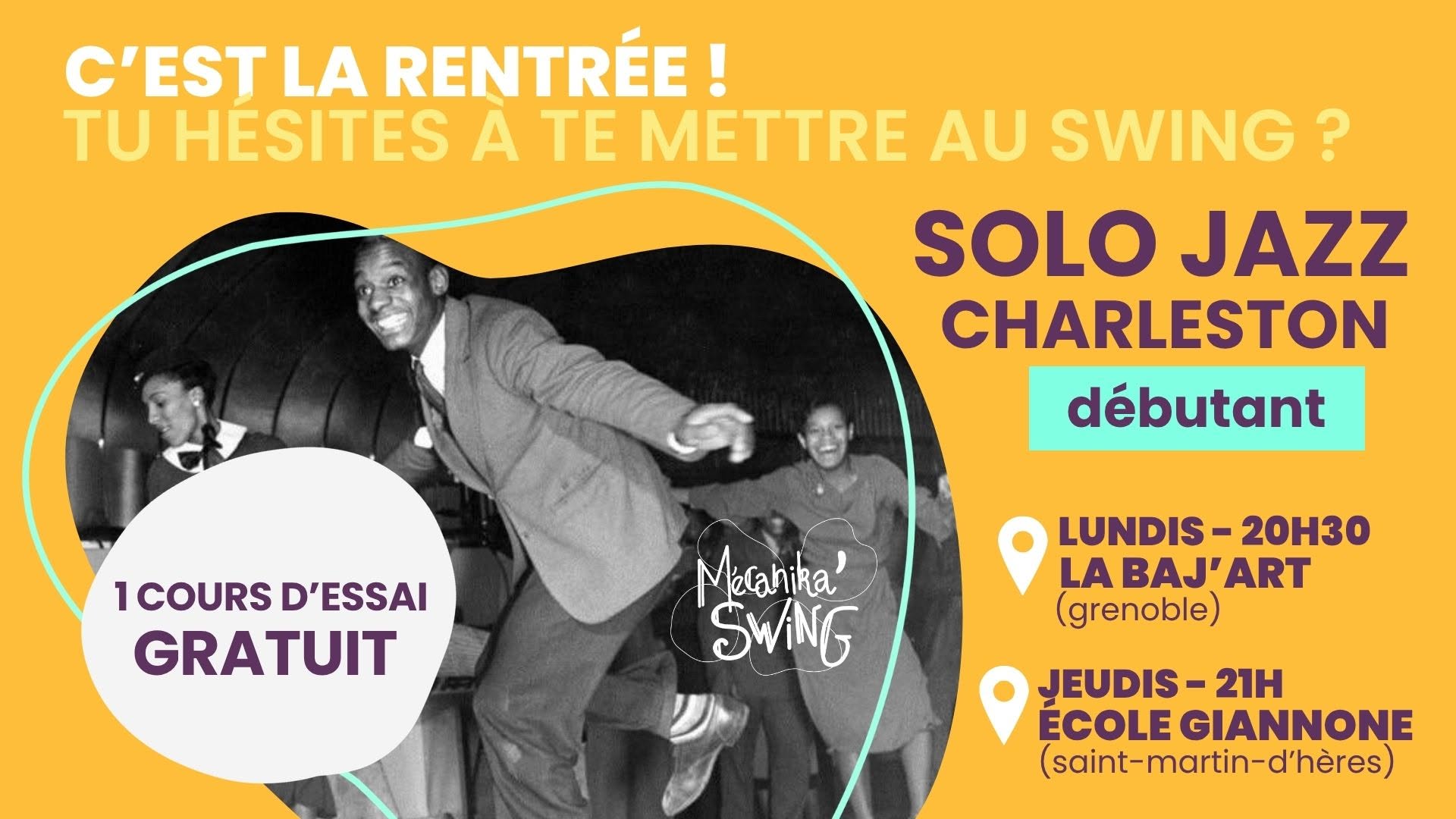 Cours d'essai - SOLO JAZZ CHARLESTON (Grenoble SMH)