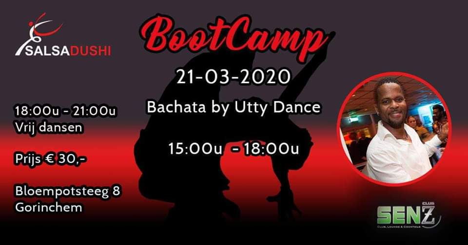 Salsadushi Bachata Bootcamp 21 maart 2020 incl dance-social
