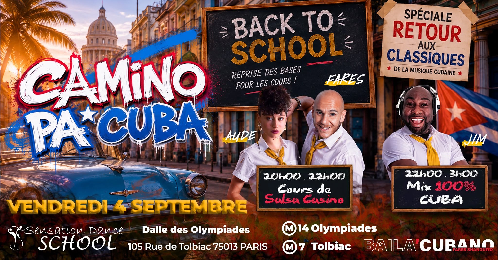 CAMINO PA* CUBA - Soirée Mensuelle + LIVE MUSIC