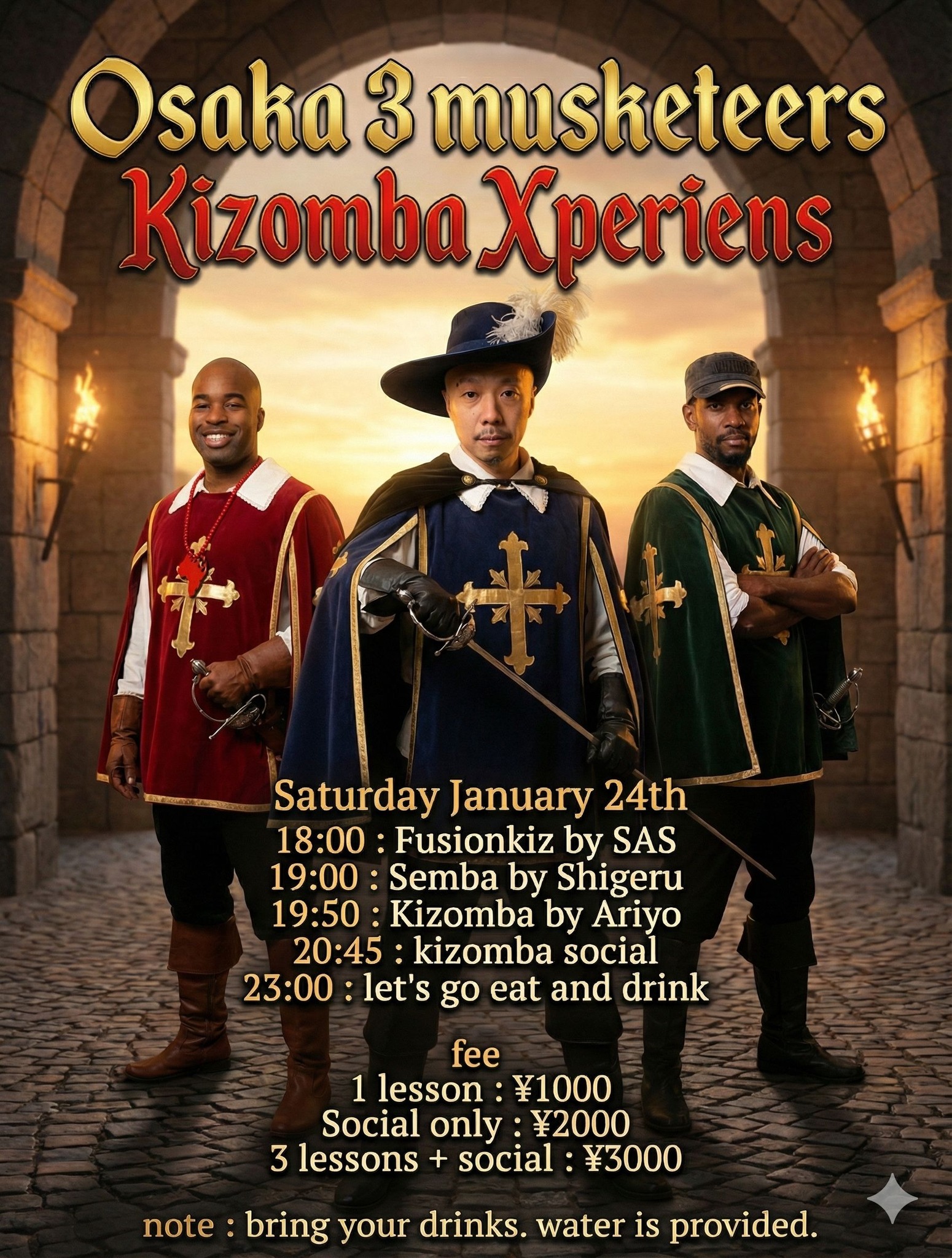 OSAKA Kizomba Xperiens #musketeer edition