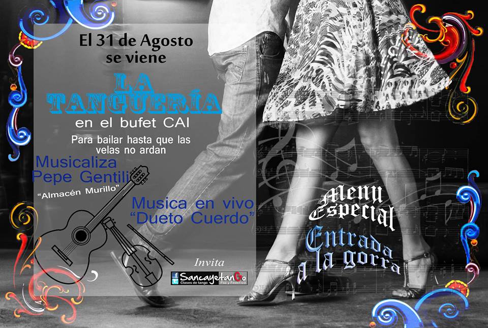 "LA TANGUERIA" Milonga Oficial en San Cayetano.