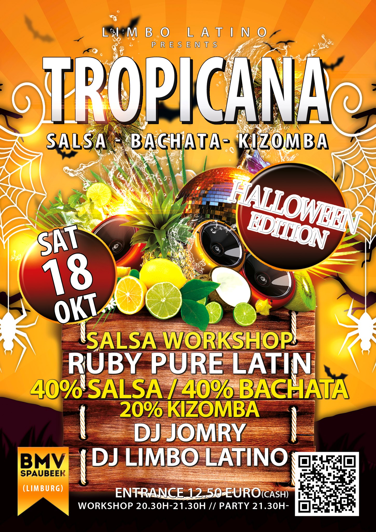 Tropicana, the Halloween Edition. Salsa-Bachata-Kizomba
