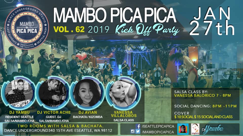 ✦Jan. 27th✦ ✧ Mambo Pica Pica vol. 62 ✧ ✦2019 Kick Off Party✦