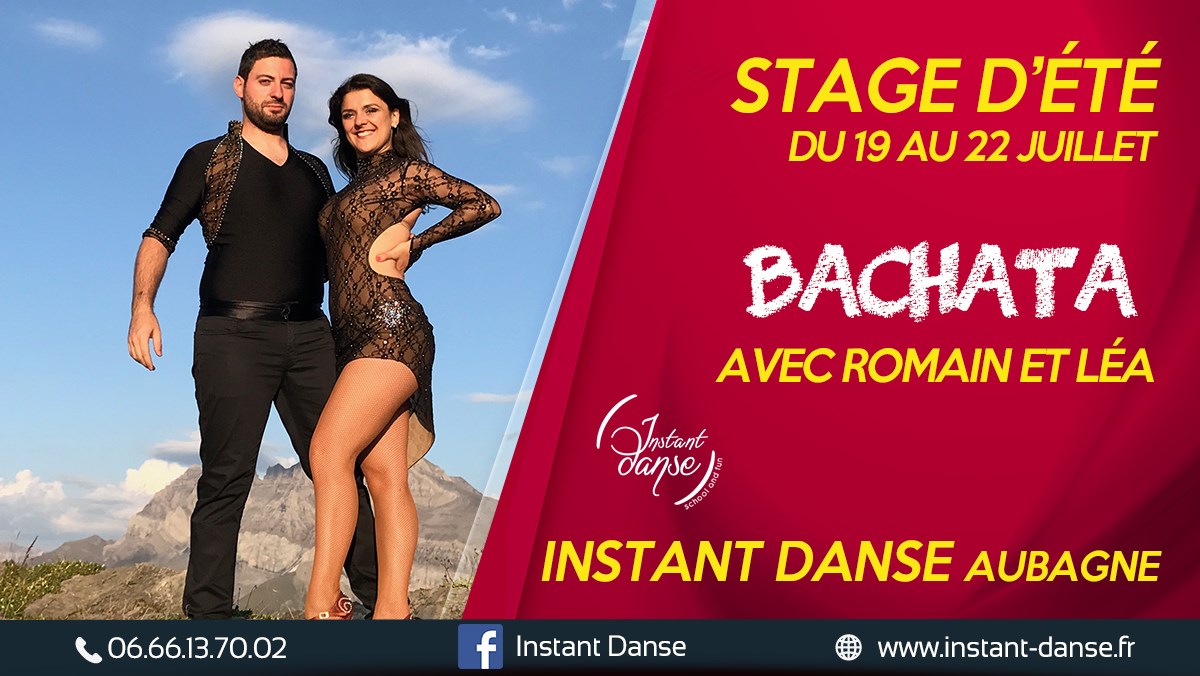 Stage d'été Instant Danse : Bachata avec Romain et Léa