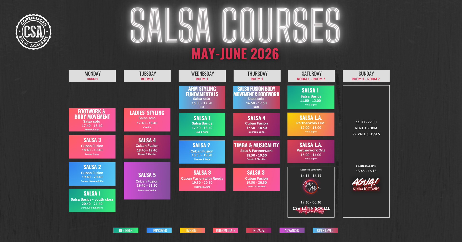 🕺💃 Salsa Courses - NEW May-June Season💃🕺