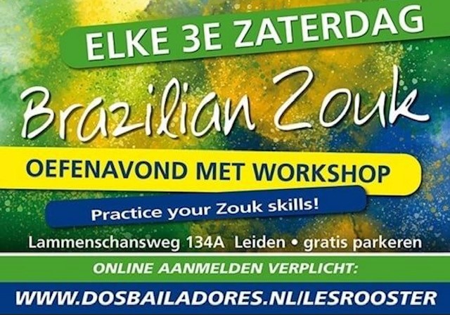 Zouk oefenavond met workshop Dos Bailadores