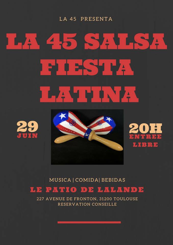 Soirée salsa latino la 45 salsa