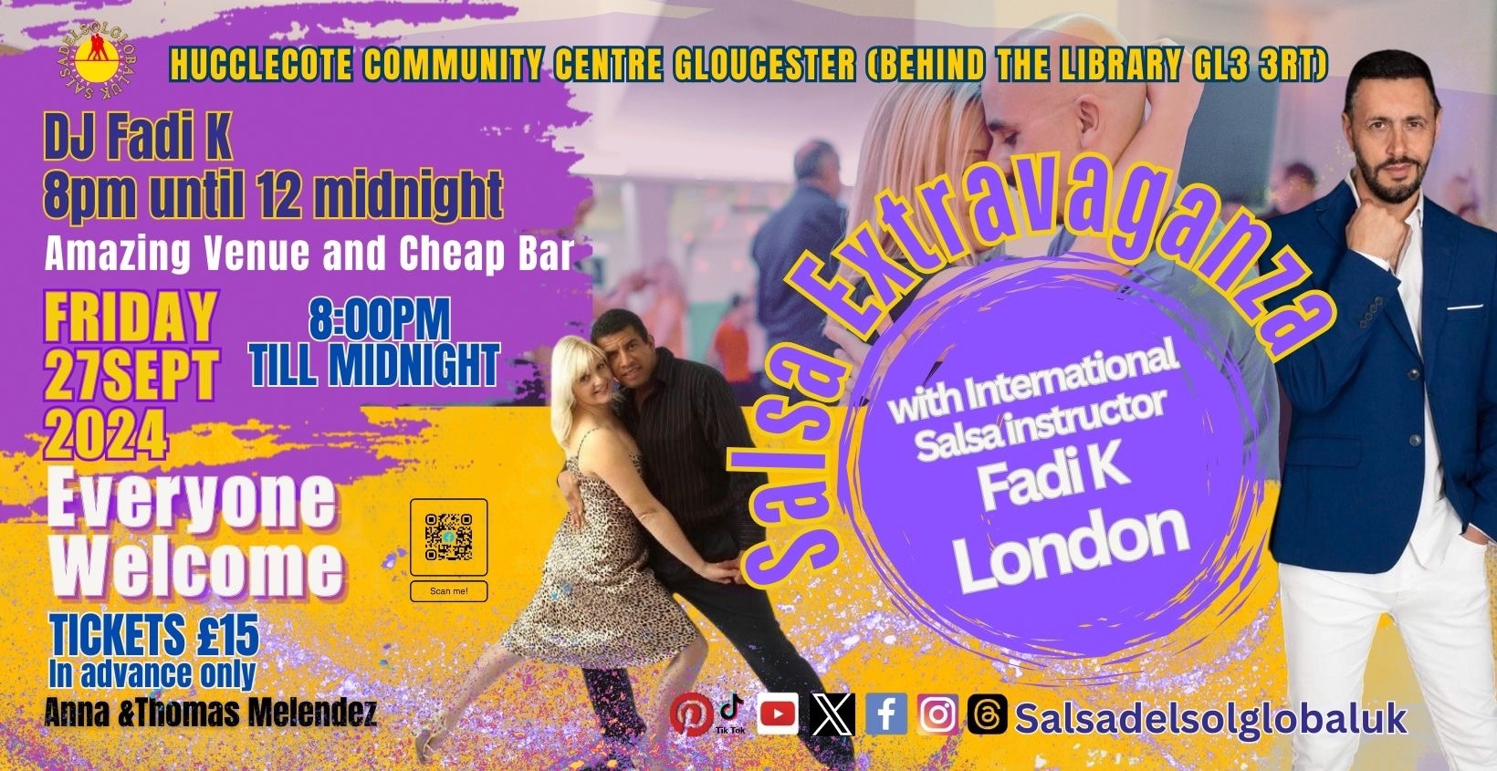 Salsa Extravaganza Friday 27th September Fadi K in Gloucester