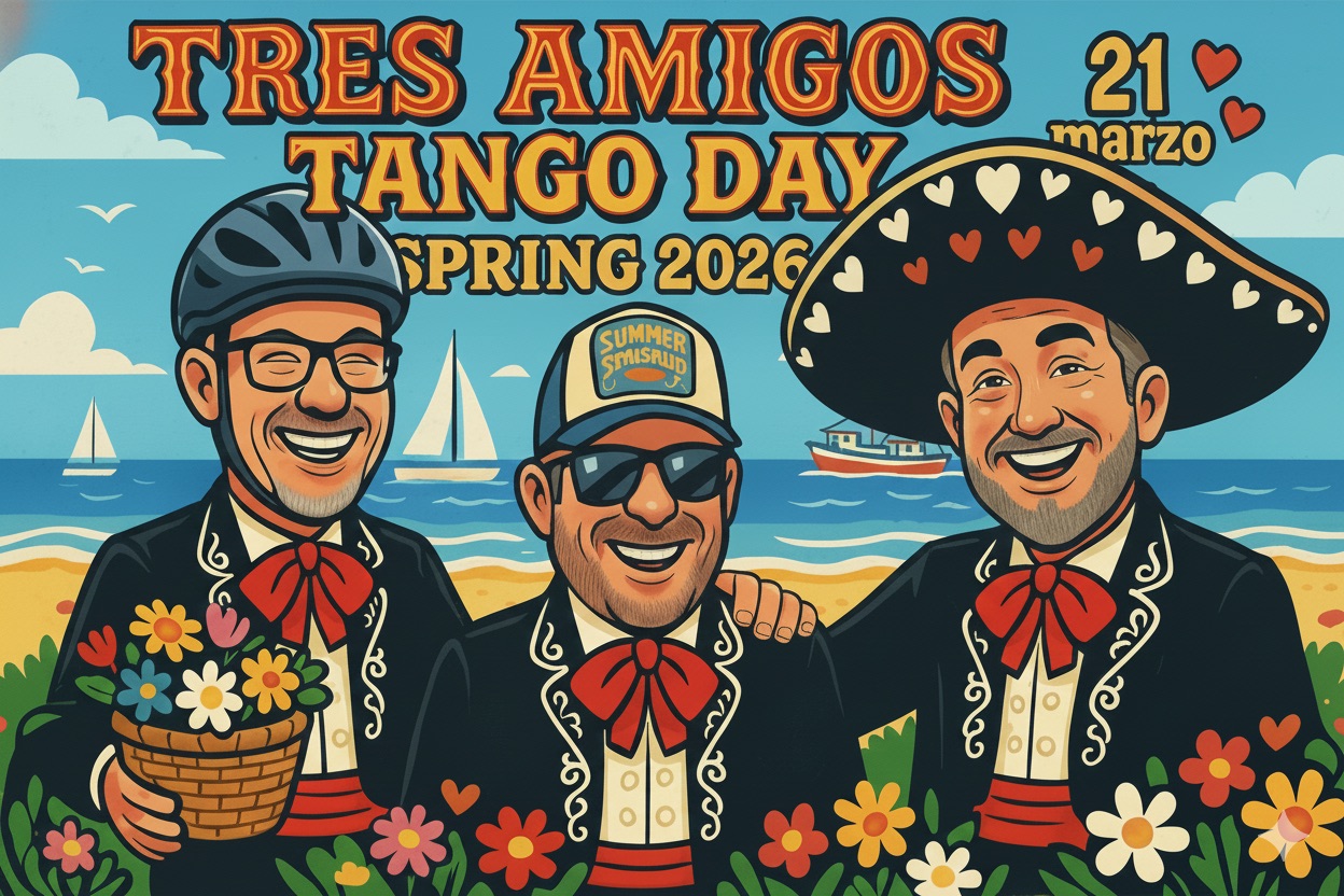 Registrazioni Tres Amigos Tango Day: Welcome Spring 🌺