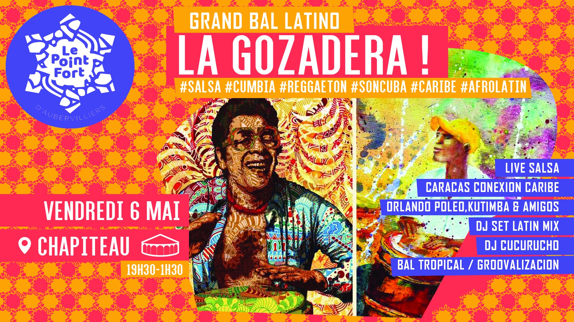 La Gozadera ! Grand Bal salsa & latino • Le Point Fort d'Aubervilliers