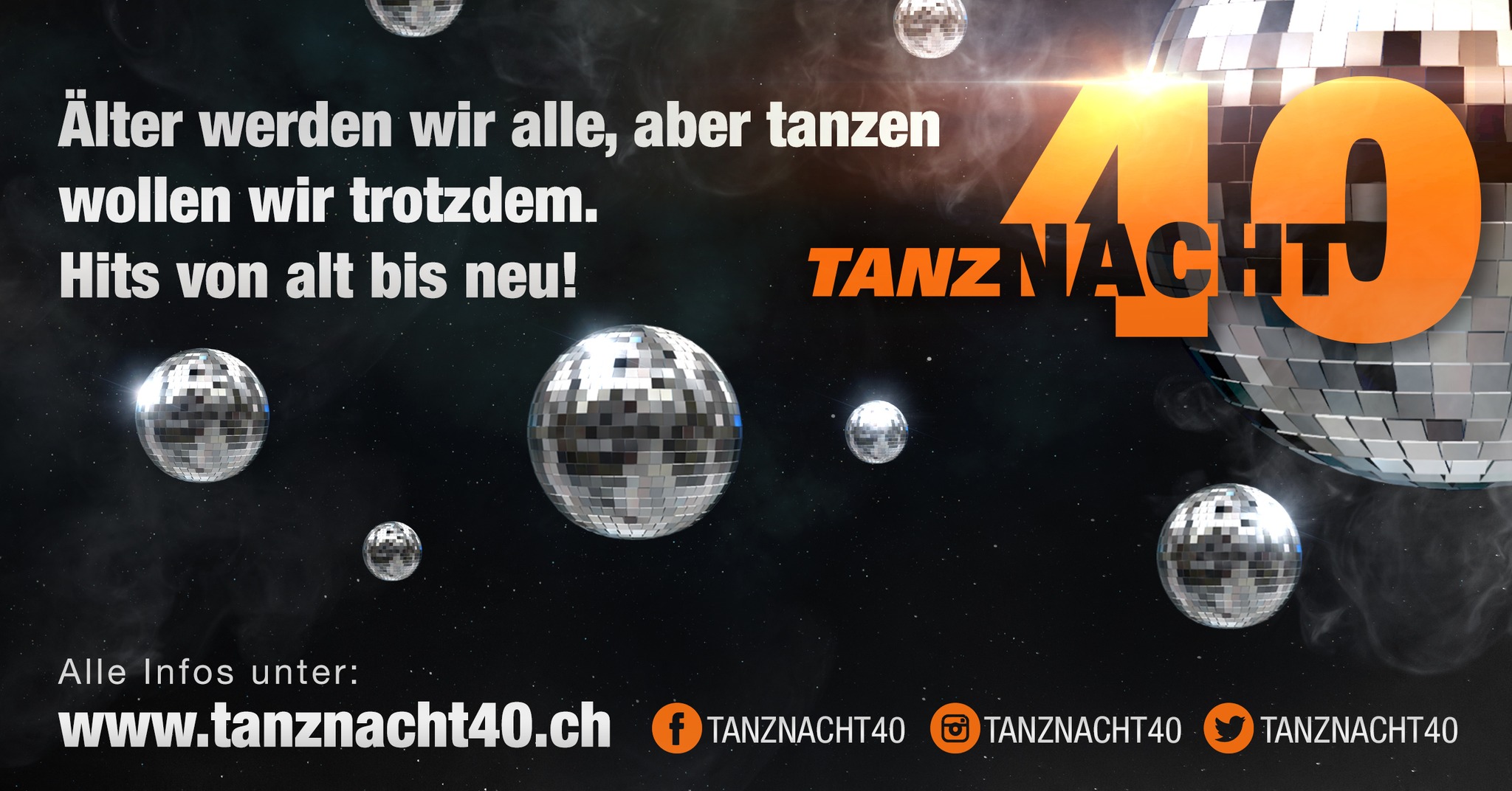 Sa. 1. Nov. DJ Theo @ Tanznacht40 mit drei Ü40 Tanzflächen im Dukes