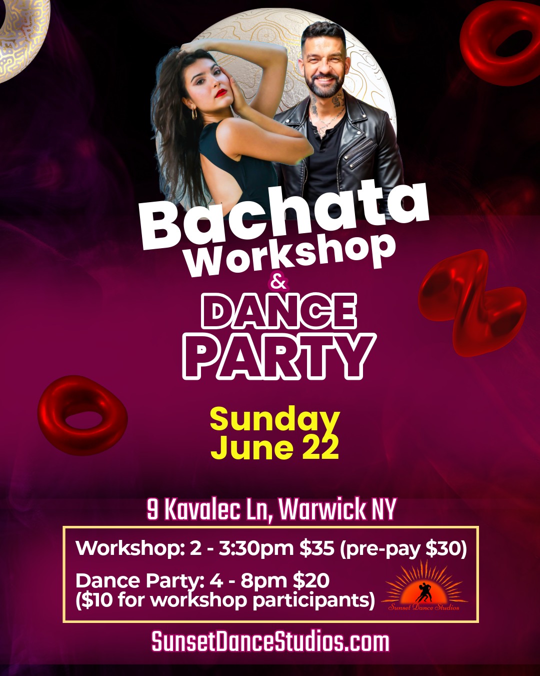 Bachata Workshop & Dance Party with Rui & Aurélie