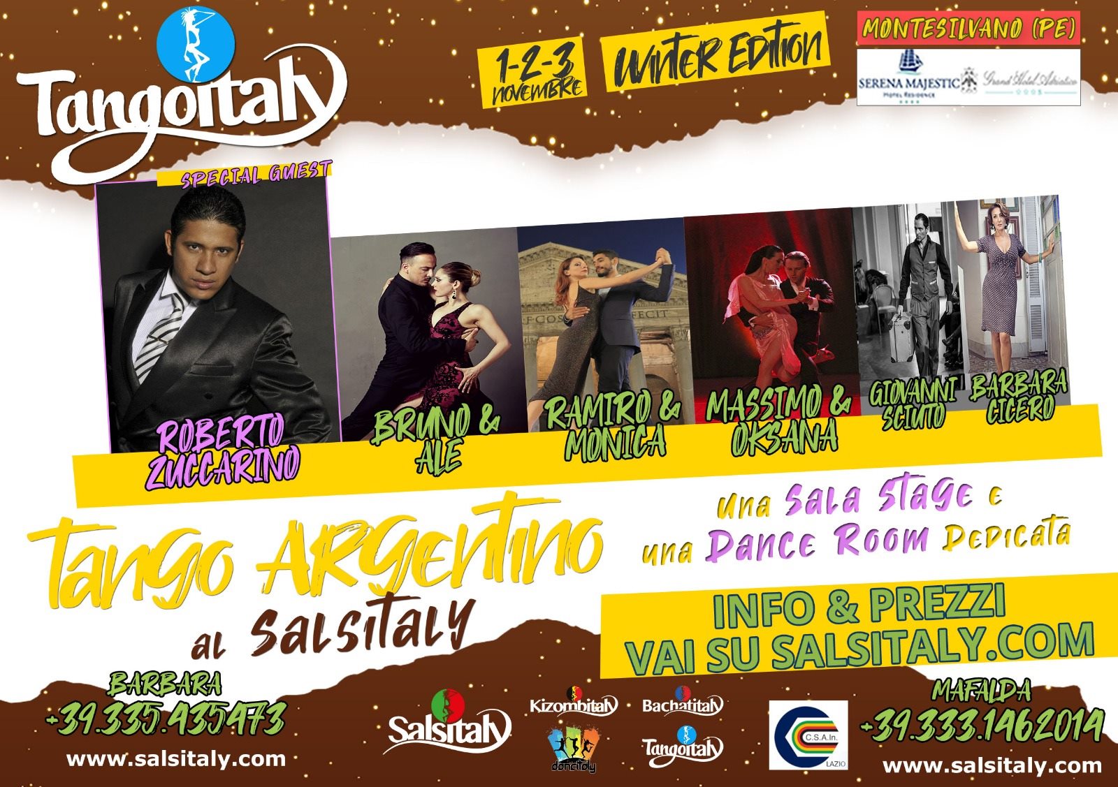 TangoItaly: milongas, lezioni, gare; winter edition 2019