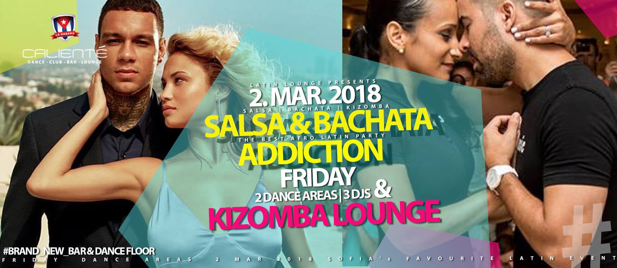Salsa & Bachata Addiction Безплатен Урок От 21ч Kizomba Lounge