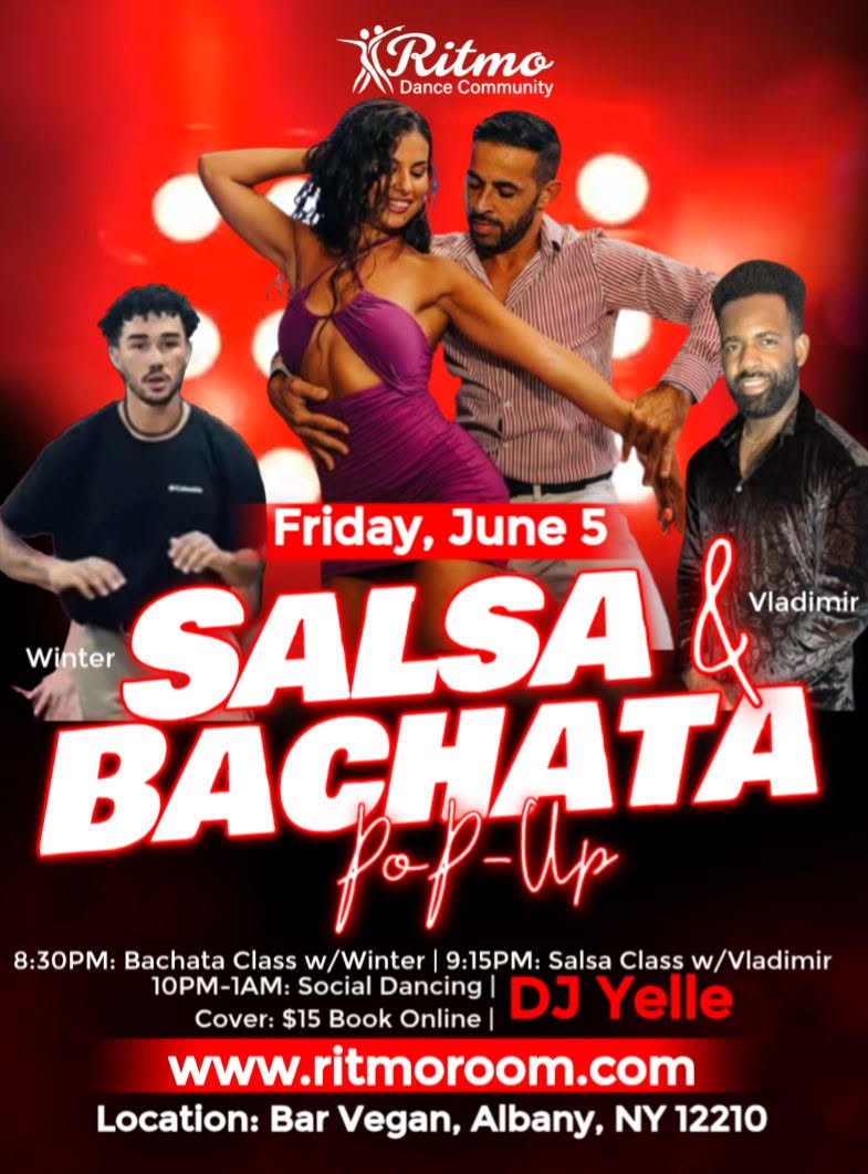 Salsa and Bachata Pop-Up Fridays (at Bar Vegan) ππ»