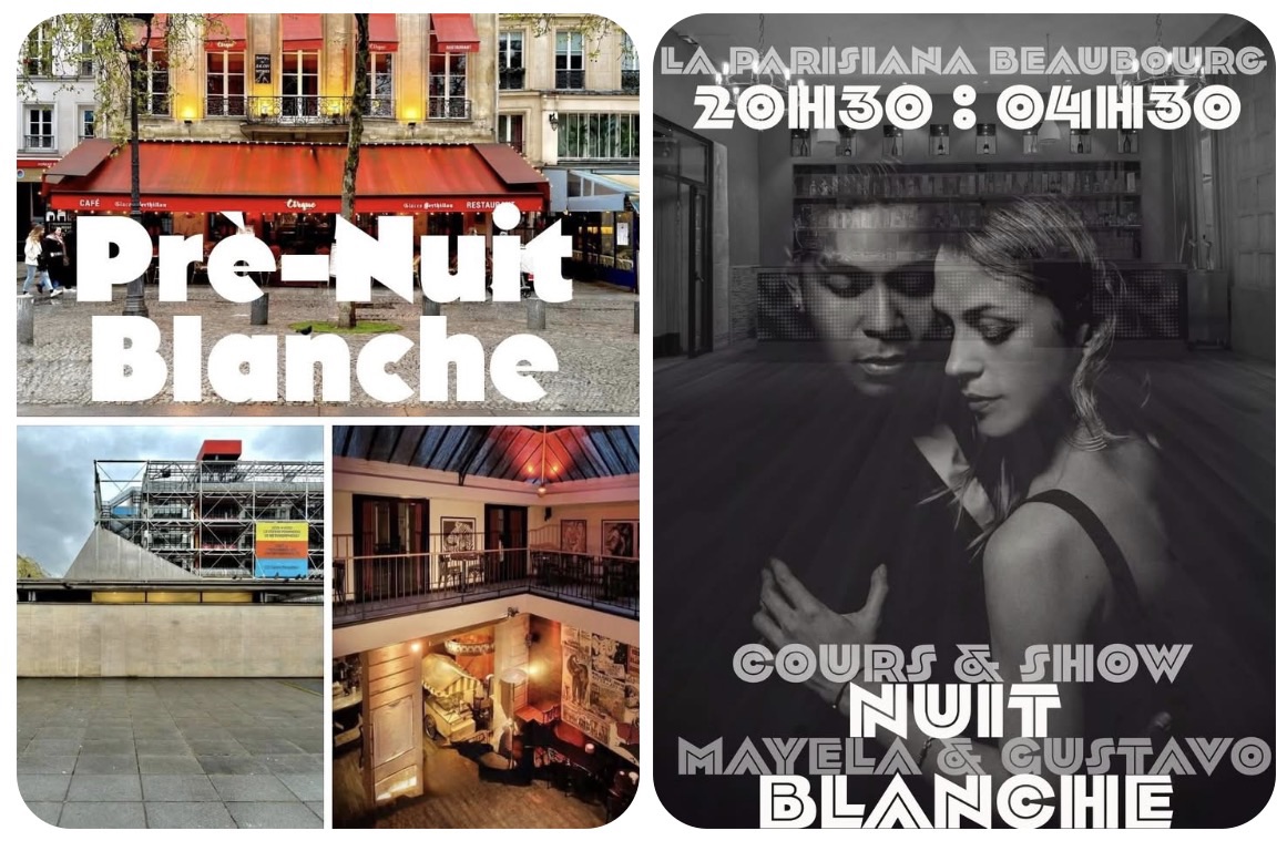 Pré-Nuit Blanche La Parisiana Beaubourg à l’Extérieure