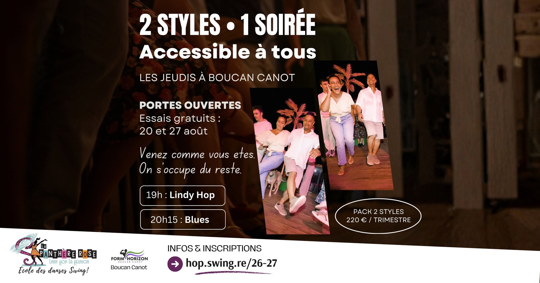 Lindy Hop 🔥 + Blues 💙 à Boucan Portes ouvertes gratuites