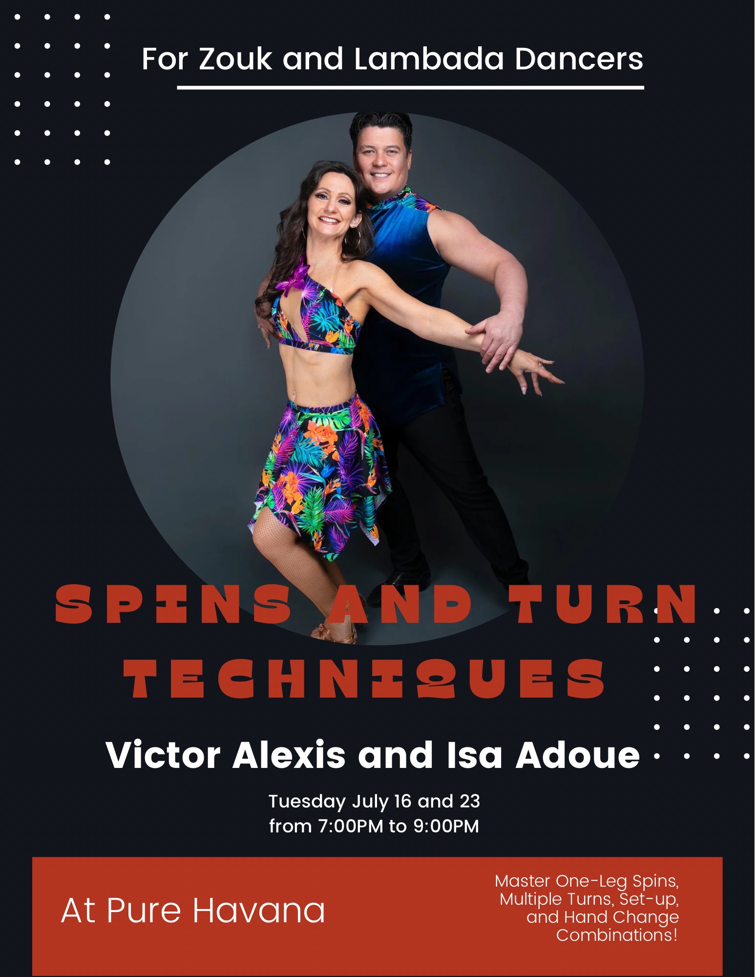 Spins and Turn Techniques by Victor Alexis and Isa Adoue