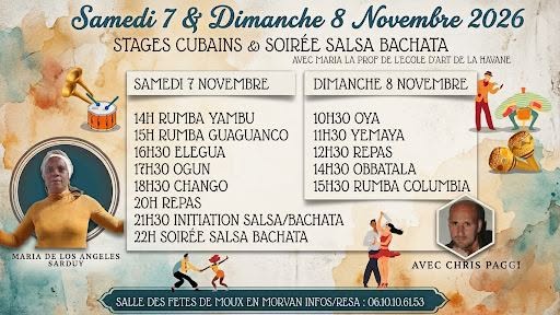 WEEK END CUBAIN AVEC LA MAESTRA MARIA EN BOURGOGNE